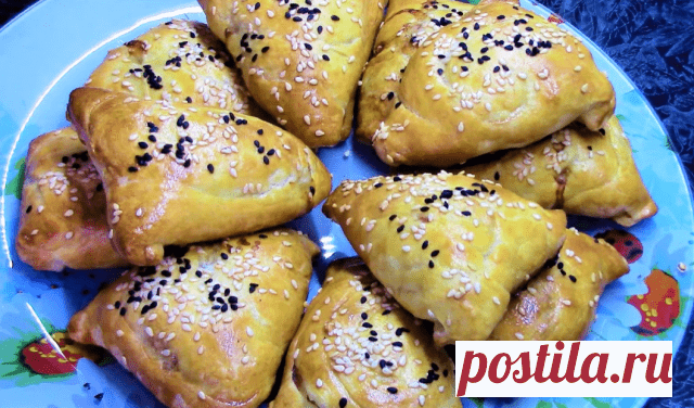 Ароматная домашняя самса! Хрустящее тесто и неповторимый вкус! — Домашняя кулинария