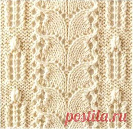 Красивый узор спицами из категории Интересные идеи – Вязаные идеи, идеи для вязания