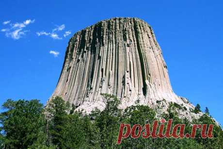 Горы. Таинственная Башня дьявола Devils Tower.