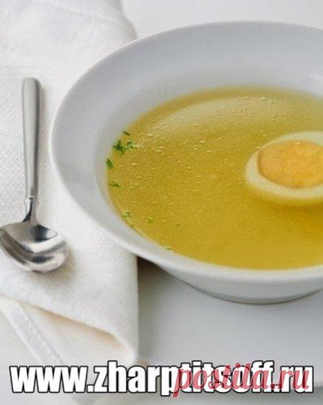 Приготовление бульона из курицы. Красивый наваристый бульон.