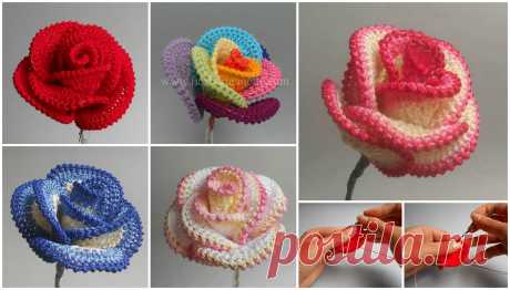 Crochet beautiful roses – Arte Creativo