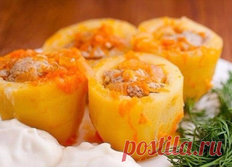 Потрясающая фаршированная картошечка