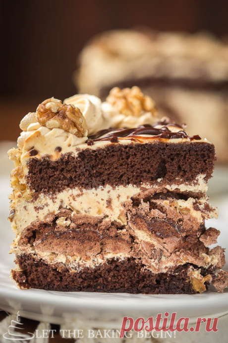 Киев Шоколадный торт {шоколад, грецкие орехи, безе и Дульсе де Лече} Пусть Выпечка Begin!