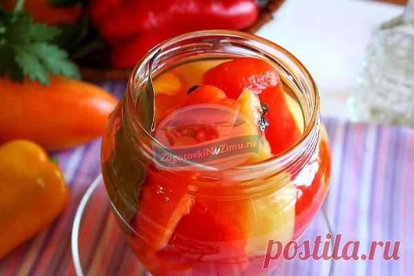 Заготовка на зиму – сладкий перец с медом: пошаговый рецепт с фото