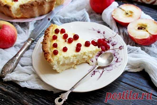 Творожный пирог с яблоками - Леди Mail.Ru