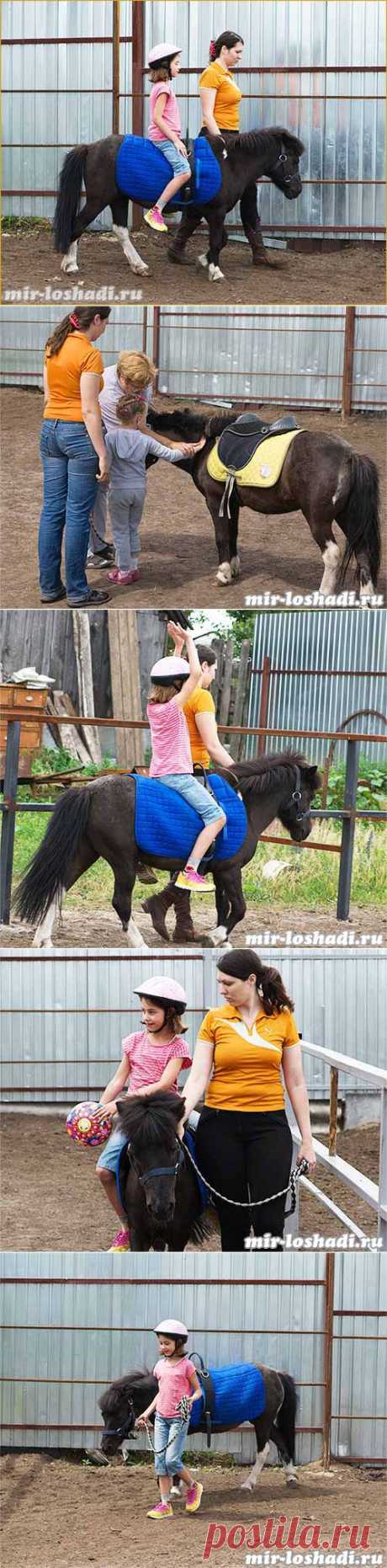 Верховая езда для детей.
