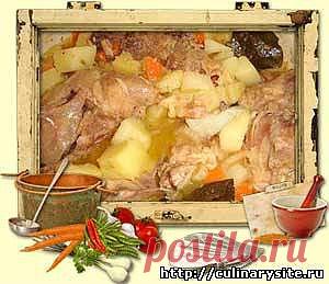 Картошка тушёная с курицей