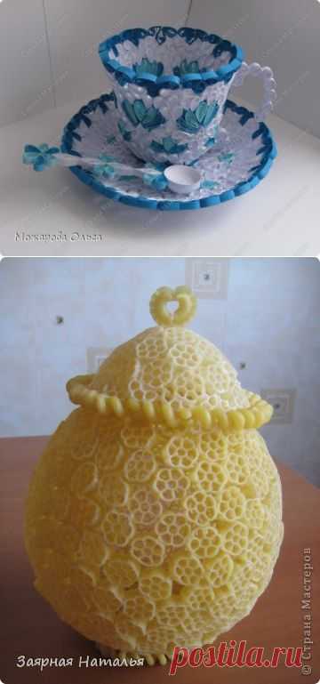 Макароны+воздушные шарики.