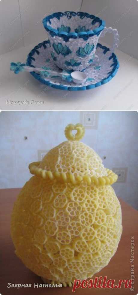 Макароны+воздушные шарики.