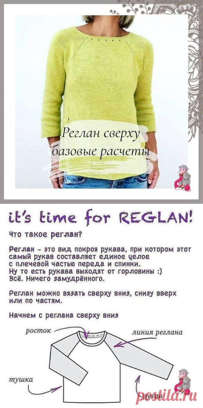 О реглане от ganstaknitto