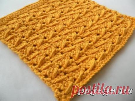 Красивый узор крючком, мастер класс