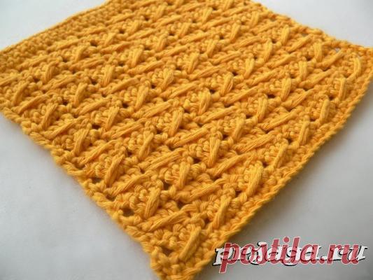 Красивый узор крючком, мастер класс