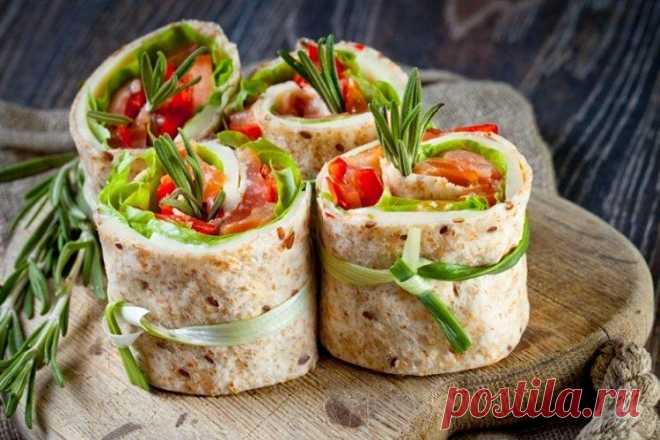 20 сытных и очень вкусных лавашей с начинкой