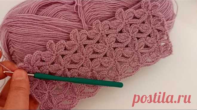 PERFECT👌only 2 rows of very easy and beautiful crochet stitch scarf, blouse Pattern