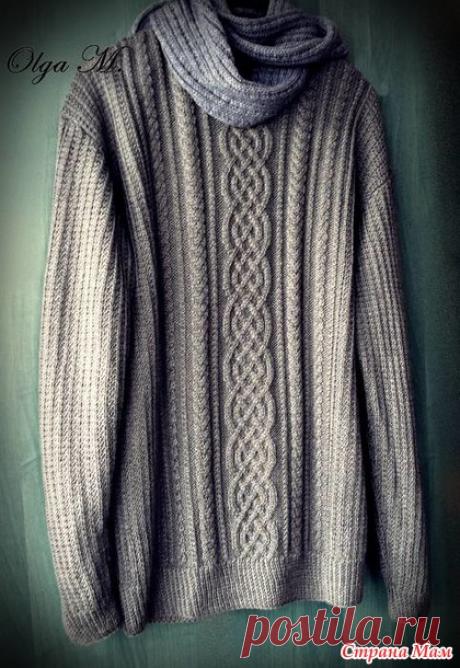 Мужской джемпер "Victor". Спицы - Вязание - Страна Мам