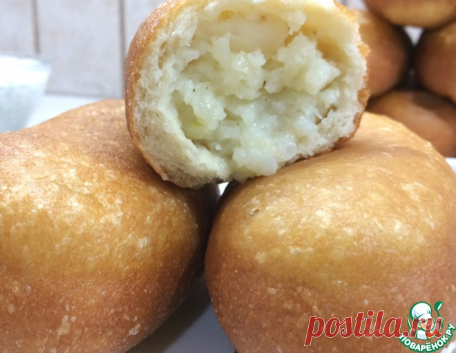 Воздушные жареные пирожки с картофелем – кулинарный рецепт