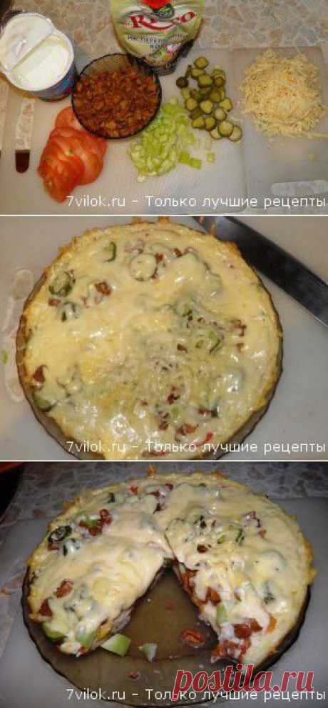 Рецепт Пицца домашняя за 10мин. | 7 вилок