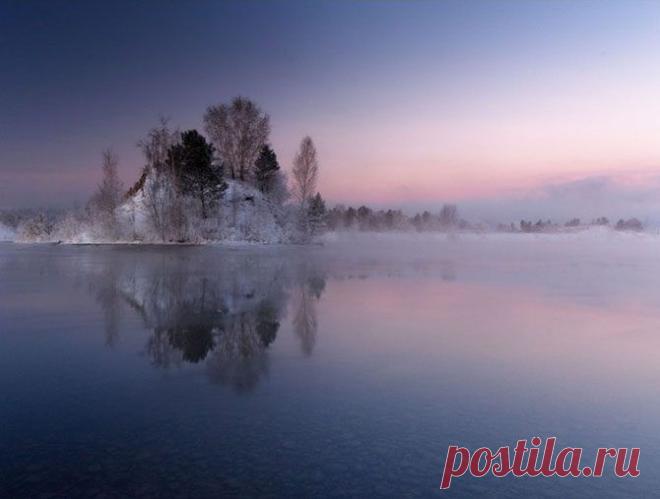 Рассвет на Ангаре | Дикая природа России / Туристический спутник