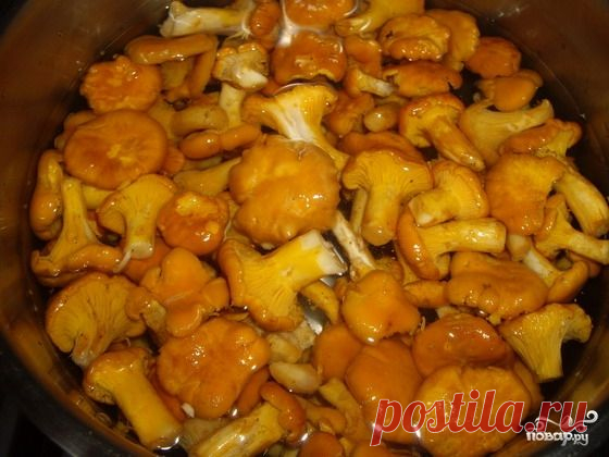 Лисички, маринованные в масле - пошаговый кулинарный рецепт на Повар.ру