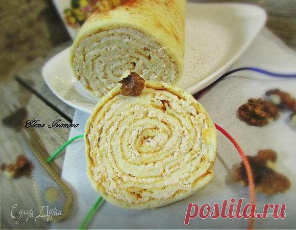Праздничный сырный рулет с курицей | Официальный сайт кулинарных рецептов Юлии Высоцкой