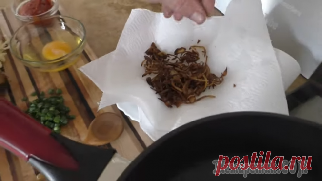 Лаваш, яйцо и жареный лук! Вьетнамская пицца на армянском лаваше за 5 минут