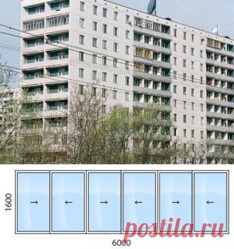Остекление дома 1605, остекление балконов и лоджий дома 1605 - цены