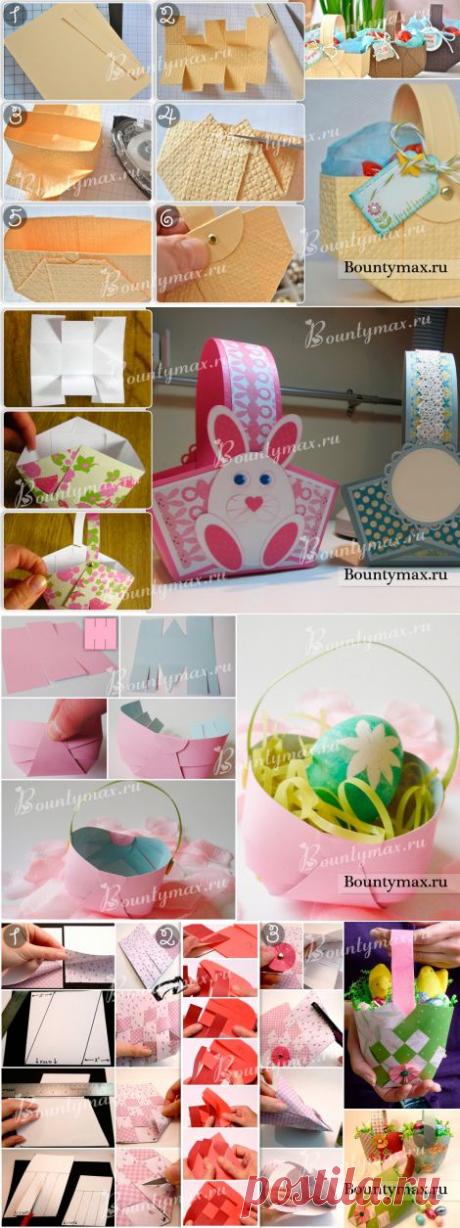 Очаровательные пасхальные мини корзинки своими руками