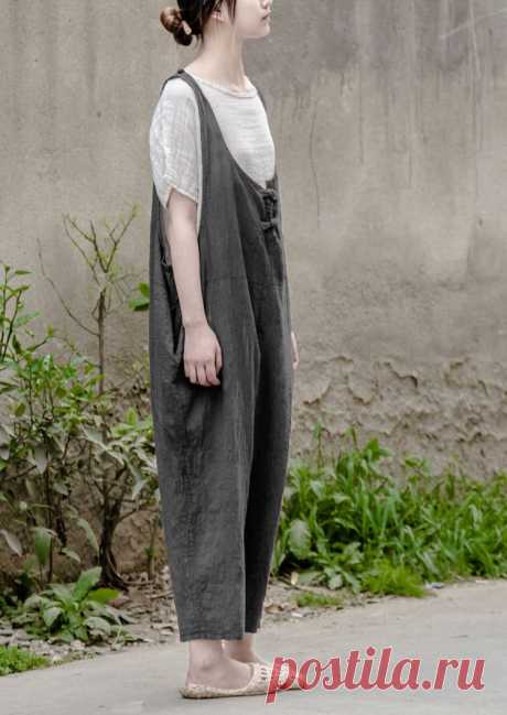 Чешский Хиппи Boho Свободные Урожай Хлопка Белье Комбинезоны Vrouwen Харен Мешковатые Palazzo Брюки Женщины Капри Брюки Новинка Одежда купить на AliExpress