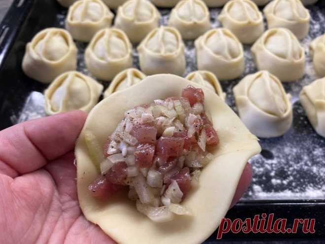 Идеальное тесто на манты. Не рвется, мягкое и очень вкусное. Для любой начинки | КУЛИНАРНЫЙ ТЕХНИКУМ | Дзен