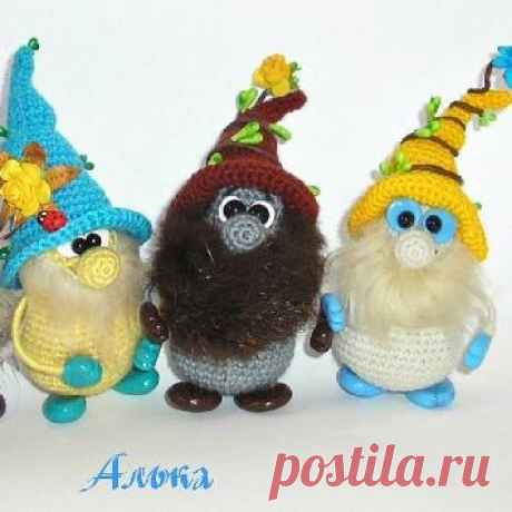 Вязаные цветочные гномы крючком | Hi amigurumi