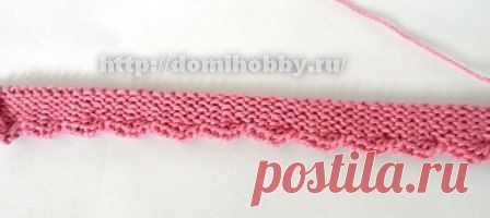 Вязание: спицами перекрученной кромки