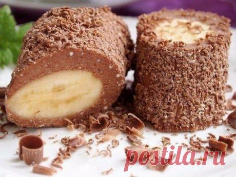 Шоколадно-творожный десерт с бананом: невероятная вкуснятина! 
на 100грамм - 152.61 ккал Б/Ж/У - 8.15/5.93/17.51