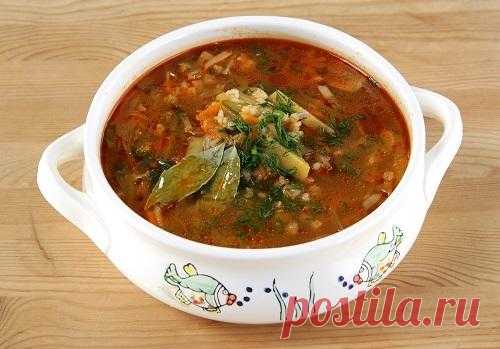 Постный рассольник с грибами — Домашняя кулинария