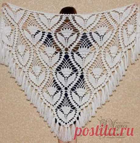 beside crochet: شال كروشية زهرة اللوتس.lotus crochet shawl