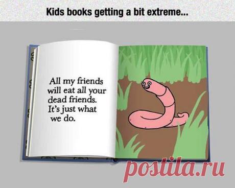 Детские книги становятся немного экстремальными / Неформальный Английский