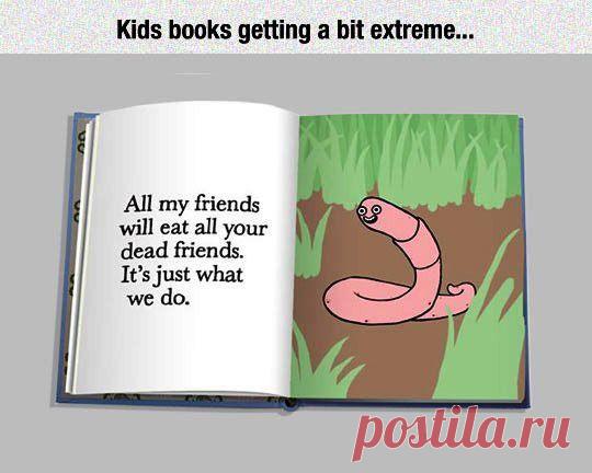 Детские книги становятся немного экстремальными / Неформальный Английский