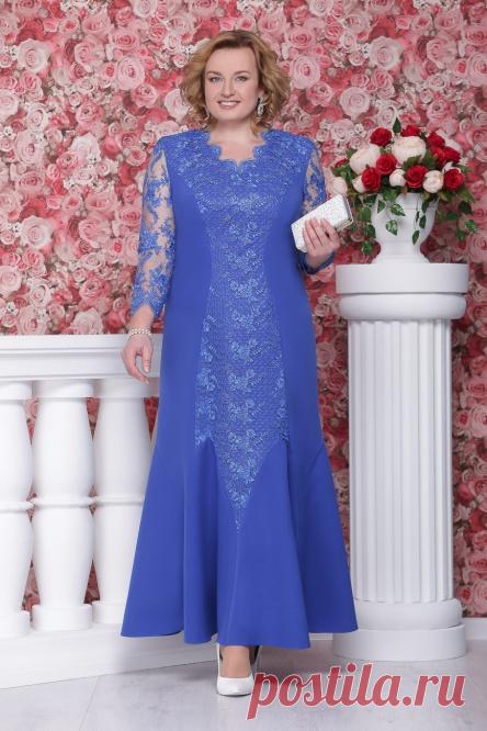 Платье Нинель арт. 5499 василек