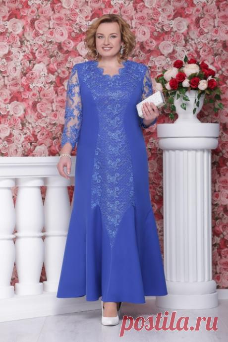 Платье Нинель арт. 5499 василек