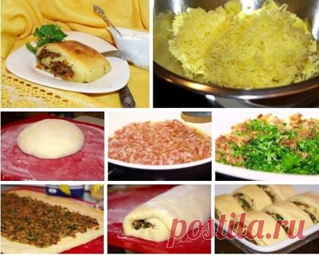 Мекленбургский картофельный рулет со шкварками