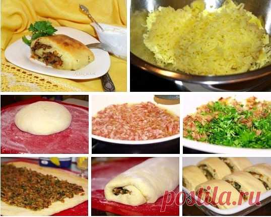 Мекленбургский картофельный рулет со шкварками
