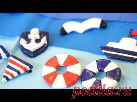 さあ、粘土をこねこね！海ブローチを作りました。hand made brooch