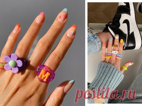 Самый летний тренд: как носить пластиковые кольца, как у Беллы Хадид и Дуа Липы | Marie Claire