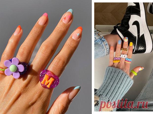 Самый летний тренд: как носить пластиковые кольца, как у Беллы Хадид и Дуа Липы | Marie Claire