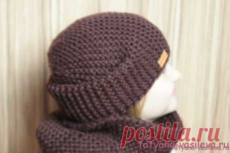 Вязаная шапка-бини (мастер-класс) | Блог Васильевой Татьяны