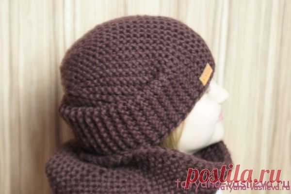 Вязаная шапка-бини (мастер-класс) | Блог Васильевой Татьяны