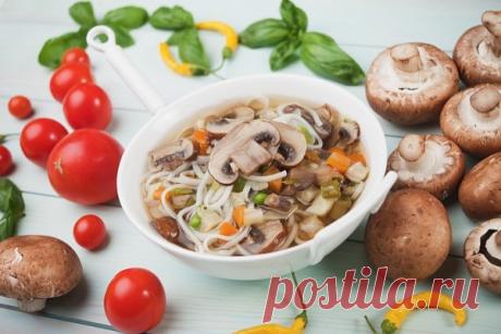 Грибной суп по‑китайски