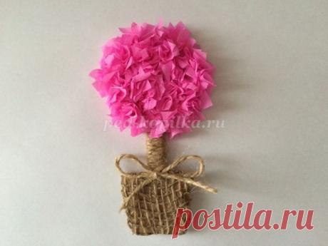 МАГНИТ ТОПИАРИЙ на холодильник: часть 1.   Шаблон кладем на картон и обводим простым карандашом.Затем по контуру вырезаем заготовку из картона, соблюдая ТБ при работе с ножницами. Основа для топиария готова.Сейчас приступаем к декорированию кашпо и ствола...