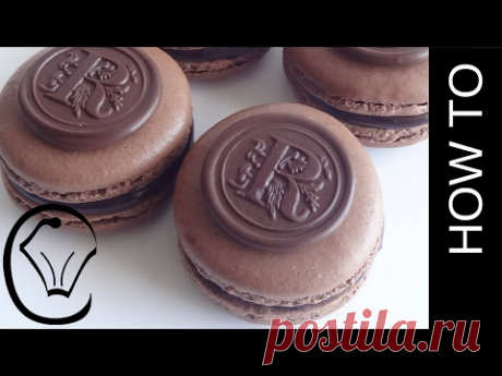 Monogram французские Macarons Двойной Шоколад на кухне кекс Savvy,