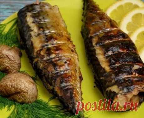 Рецепт сочного шашлыка из скумбрии в необычном маринаде