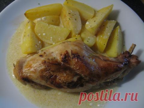 Лимонный кролик с шафраном и имбирем. | 4vkusa.ru